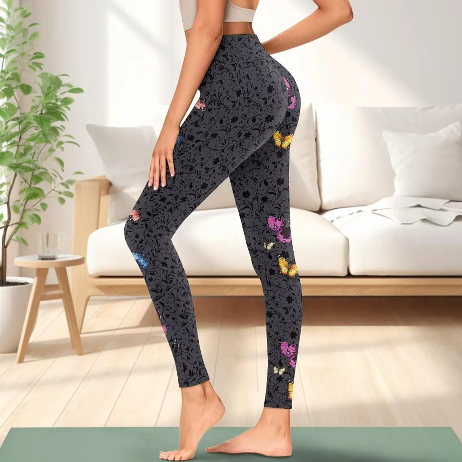 Women's Yoga Pants with Pockets Leggings 2025 Trendy Athletic Workout Workout Gym Leggings Pilates Dance