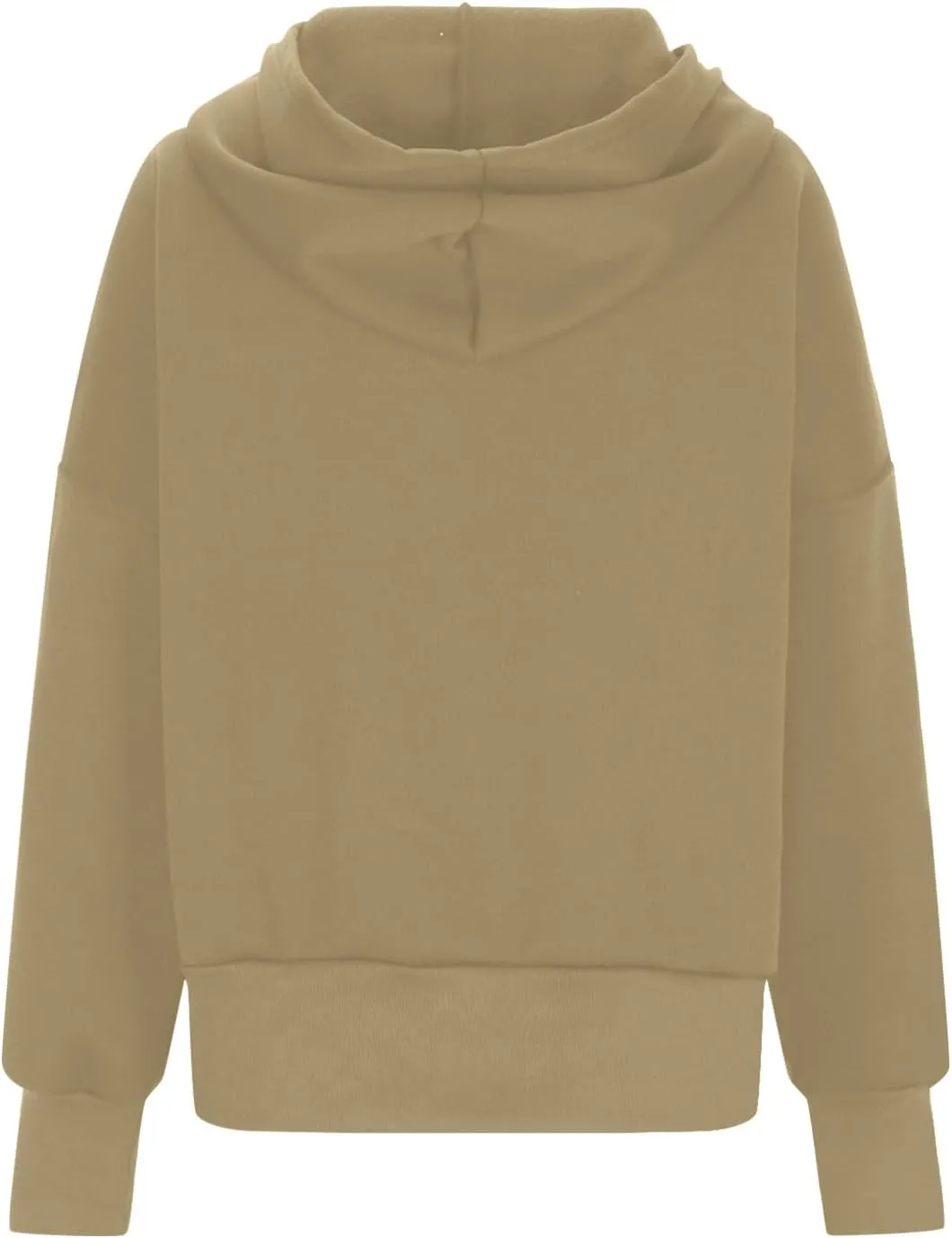 Womens Zip Up Hoodie Fleece Sweatshirt 2025 Fashion Long Sleeve Jacket with Pockets Loose Fit Casual Trendy