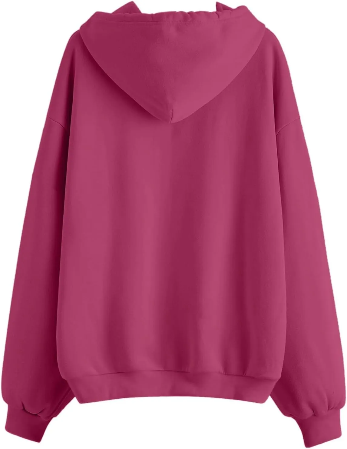 Women's Zip Up Hoodies Long Sleeve Fleece Oversized Sweatshirts Y2K Hooded Jackets 2024 Fashion Clothes with Pockets