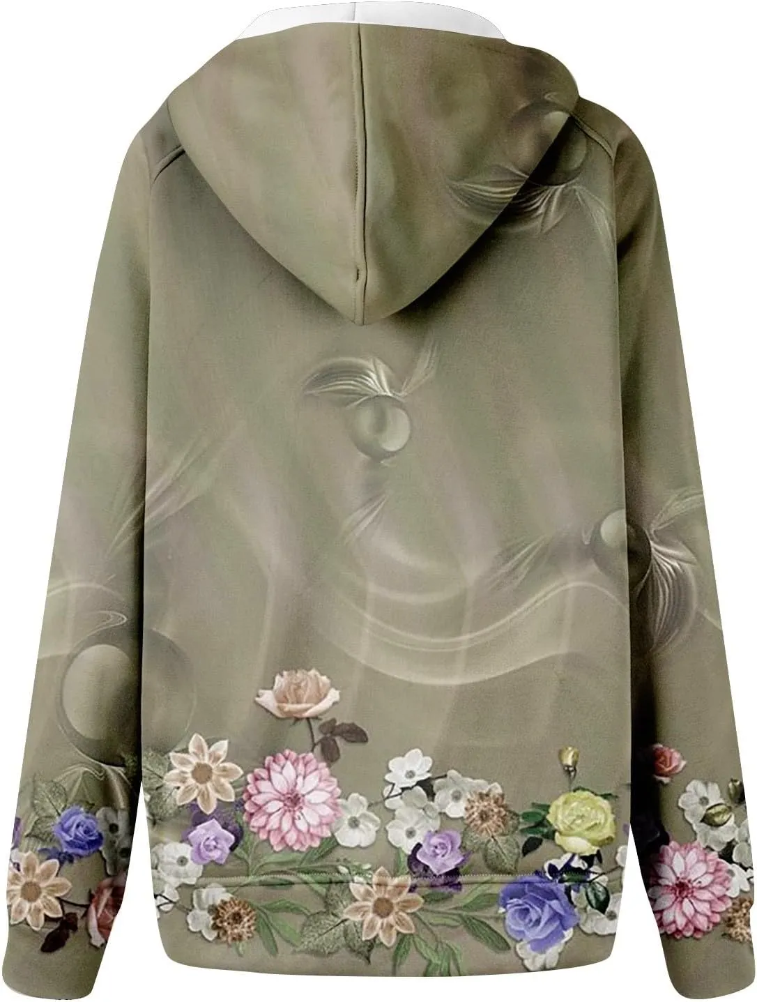Womens Zip Up Hoodies Oversized Cropped Sweatshirts Fleece Jackets Fall Casual Comfy Gym Tops Winter Warm Clothes 2024