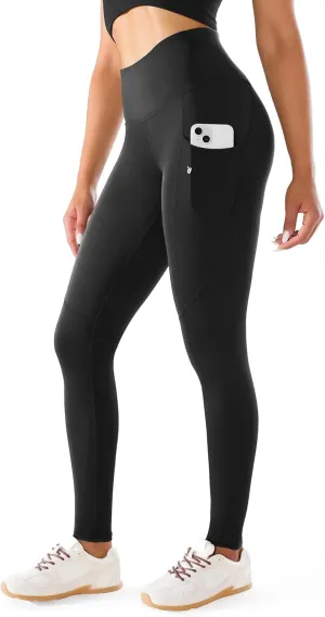 Workout Leggings for Women with Pockets, High-Waisted Compression Gym Leggings, Non-See-Through Yoga Pants