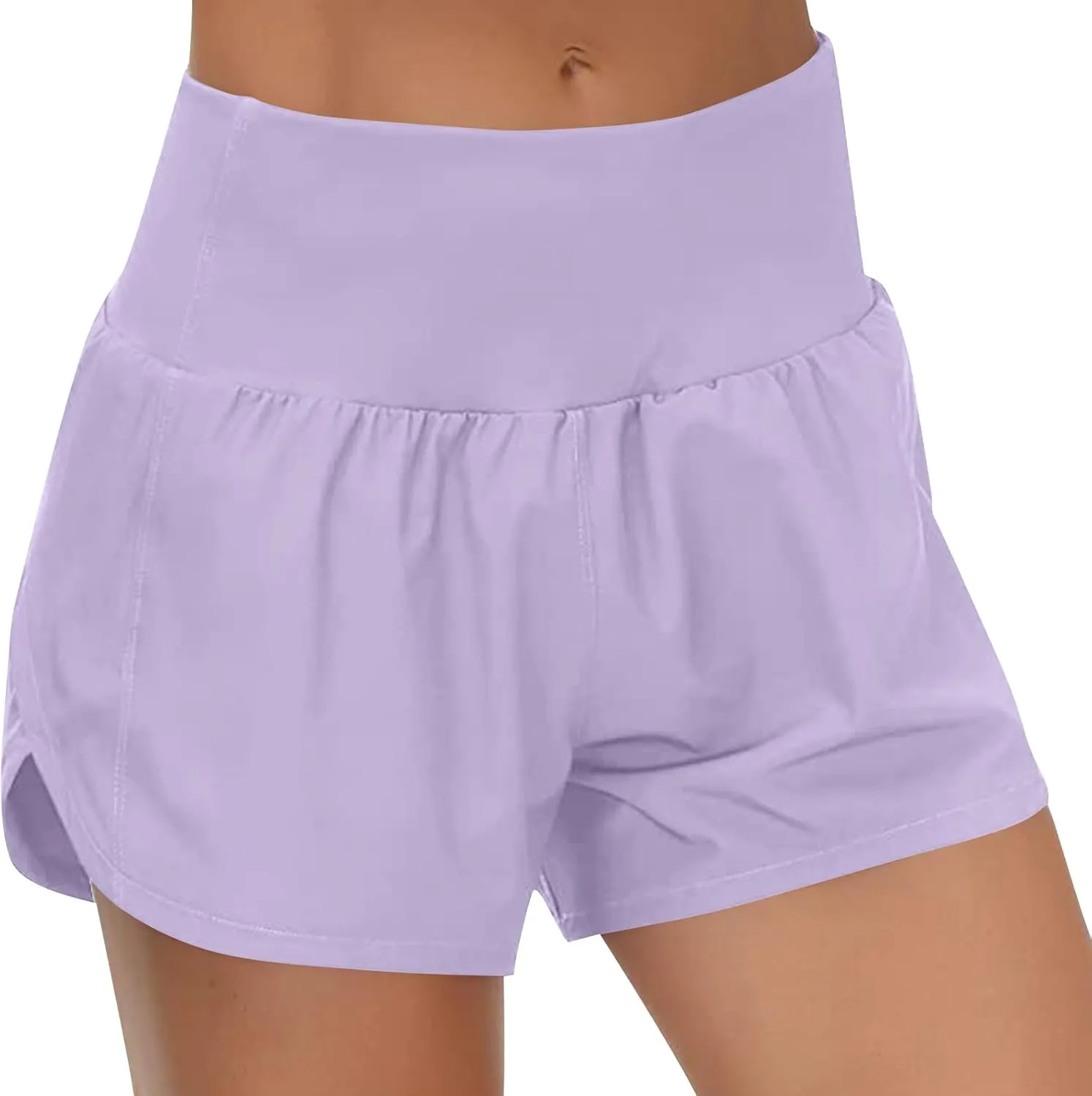 Workout Shorts for Women Athletic Shorts Yoga Running Gym Pants with Back Pocket with Zipper Activewear for Women