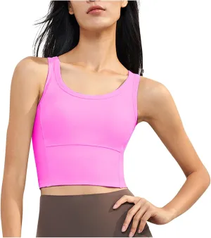 Workout Tank Tops for Women with Built in Bra Sleeveless Athletic Yoga Tops Seamless Racerback Gym Yoga Shirts