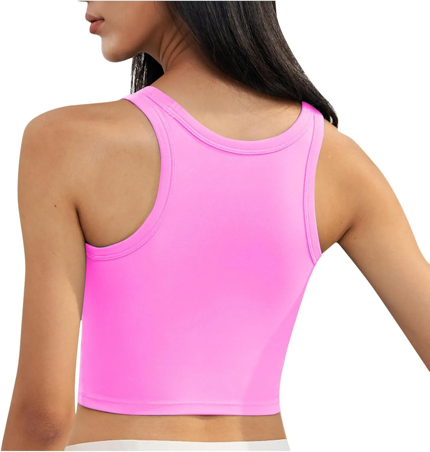 Workout Tank Tops for Women with Built in Bra Sleeveless Athletic Yoga Tops Seamless Racerback Gym Yoga Shirts