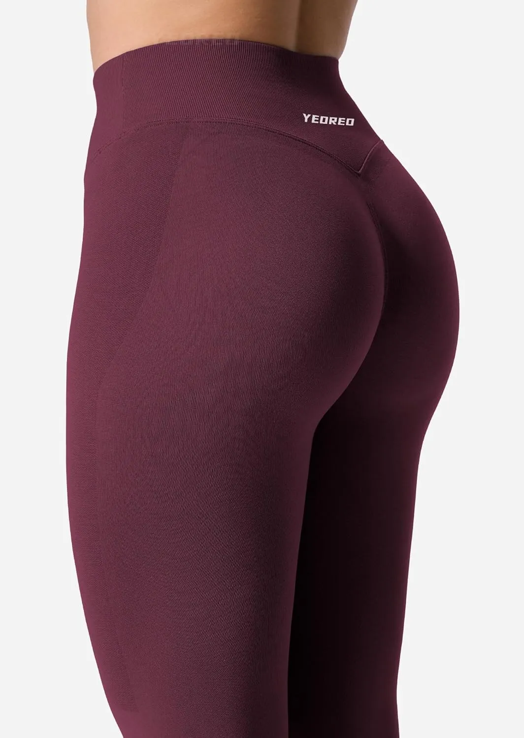 YEOREO V Waist Workout Leggings for Women Amplify Butt Lifting Scrunch Gym Leggings Seamless Yoga Pants