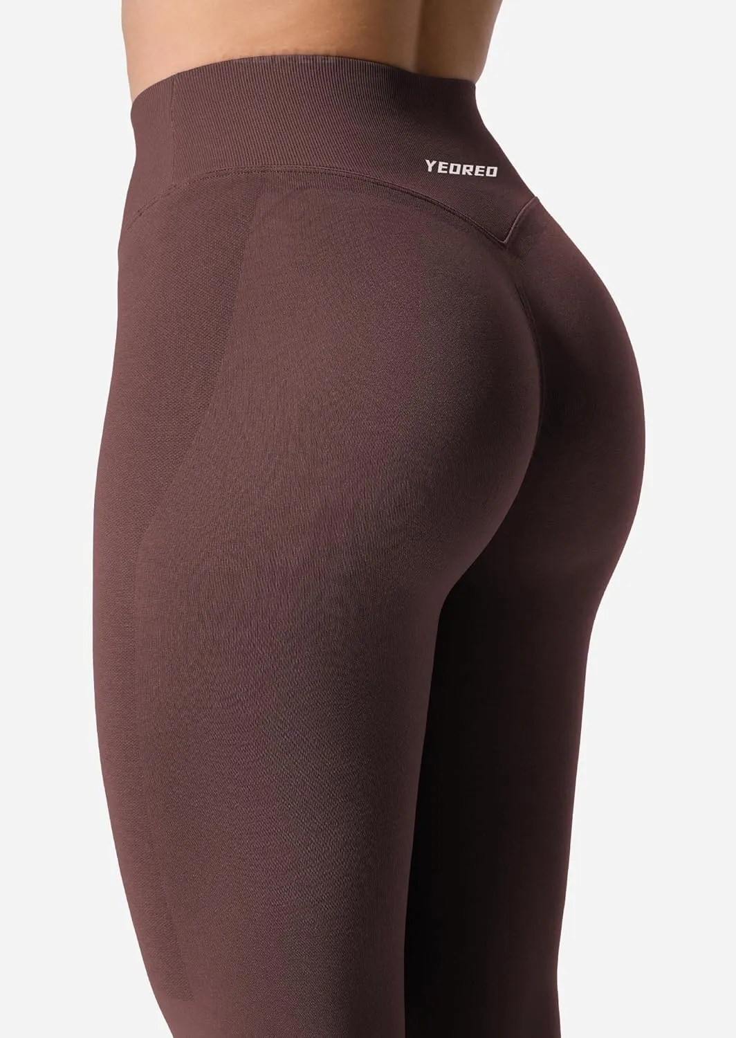 YEOREO V Waist Workout Leggings for Women Amplify Butt Lifting Scrunch Gym Leggings Seamless Yoga Pants