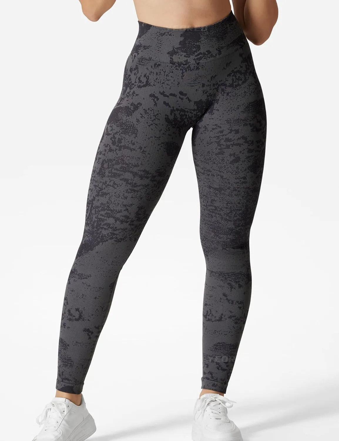 YEOREO Workout Leggings for Women V Waist Scrunch Gym Leggings Butt Lifting Seamless Yoga Pants