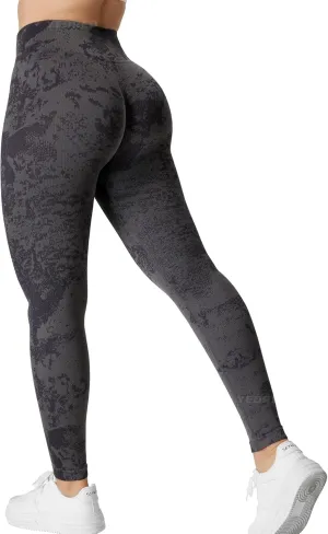 YEOREO Workout Leggings for Women V Waist Scrunch Gym Leggings Butt Lifting Seamless Yoga Pants