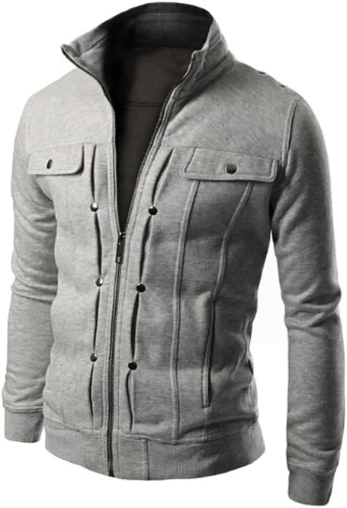 Ymosrh Mens Flannel Jacket Slim Designed Lapel Cardigan Coat Jacket Waterproof Jackets for Men