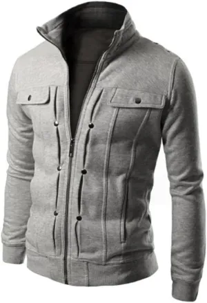 Ymosrh Mens Flannel Jacket Slim Designed Lapel Cardigan Coat Jacket Waterproof Jackets for Men