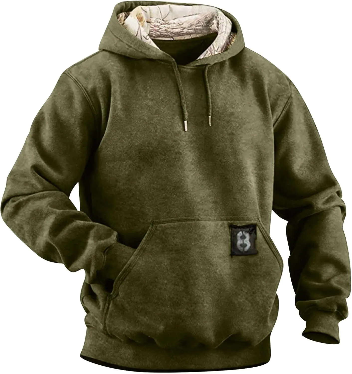 Ymosrh Men's Hoodies Sports Casual Long Sleeve Fleece Lined Hooded Sweatshirts with Pockets Gym Training Hoodie, M-4XL