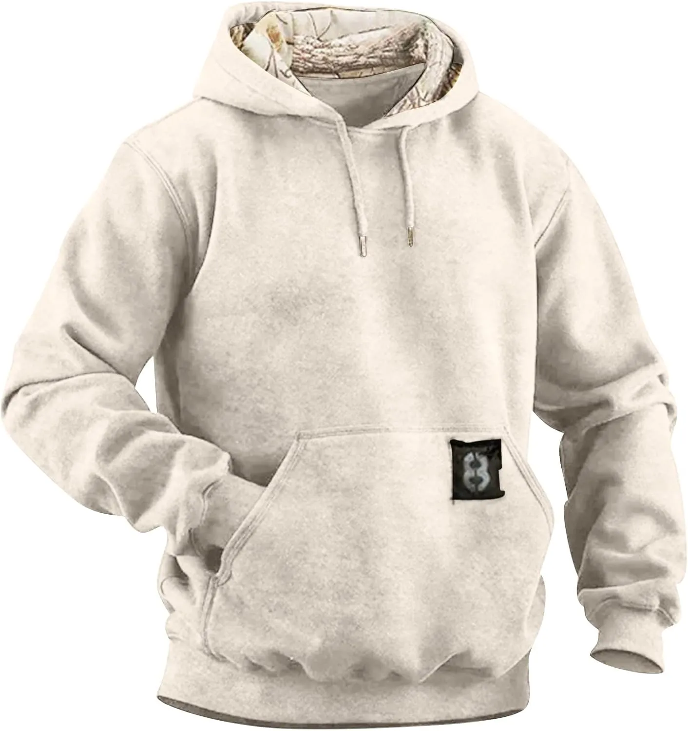 Ymosrh Men's Hoodies Sports Casual Long Sleeve Fleece Lined Hooded Sweatshirts with Pockets Gym Training Hoodie, M-4XL