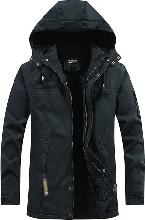 Ymosrh Men's Jackets Coat with Hood Waterproof Windproof Hiking Coat Lightweight Windbreaker Jacket, M-4XL