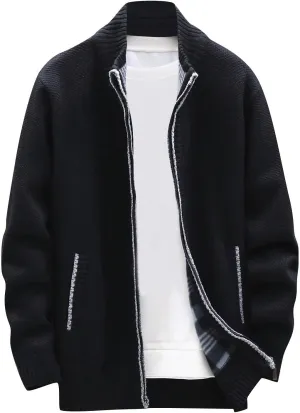 Ymosrh Mens Jackets Fashion Winter Men's Loose Cardigan Warm Lapel Hooded Jacket Sweater Waterproof Jackets for Men