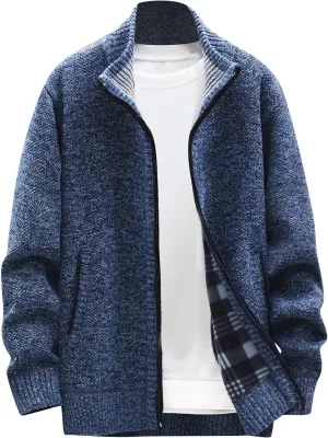 Ymosrh Mens Jackets Fashion Winter Men's Loose Cardigan Warm Lapel Hooded Jacket Sweater Waterproof Jackets for Men