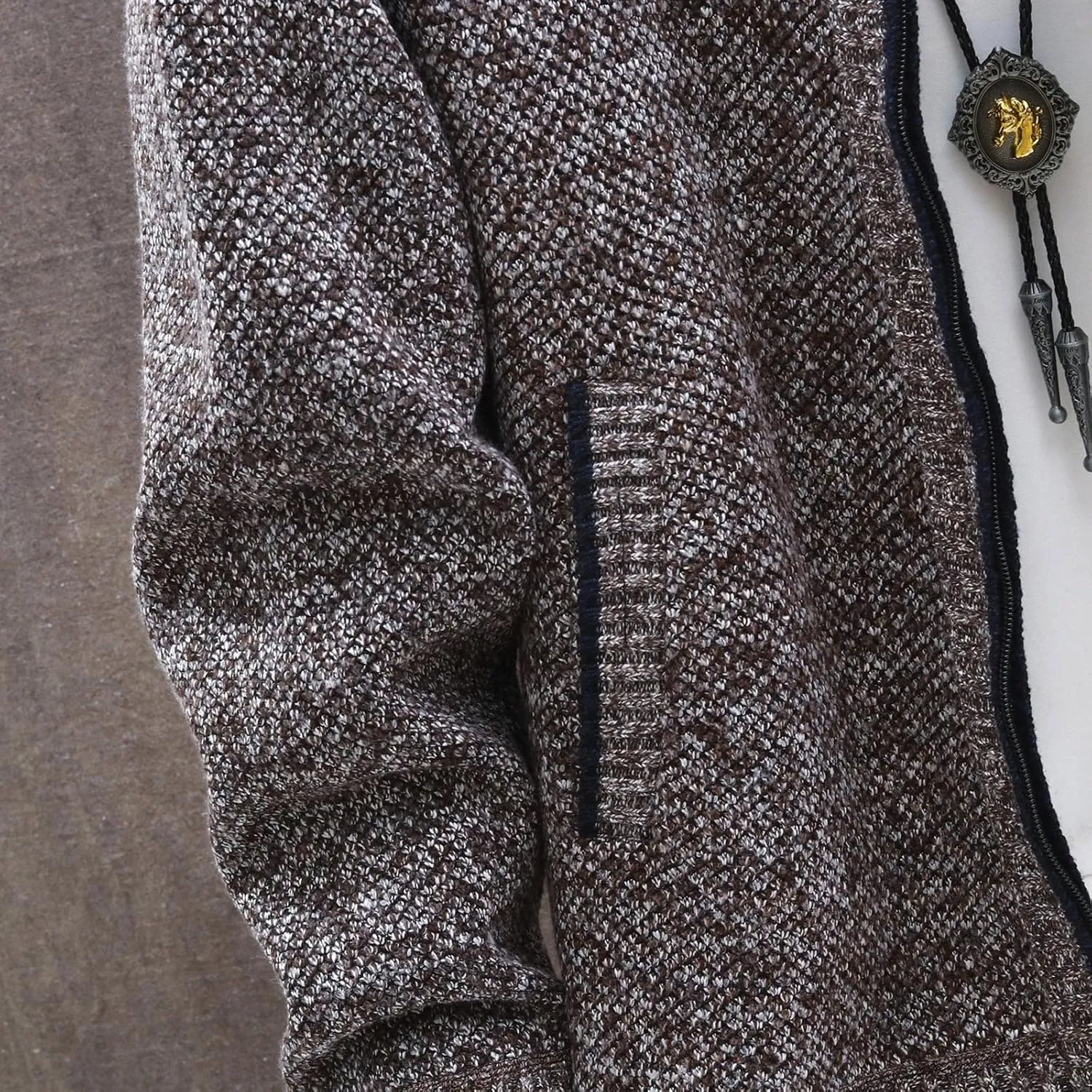 Ymosrh Mens Jackets Fashion Winter Men's Loose Cardigan Warm Lapel Hooded Jacket Sweater Waterproof Jackets for Men