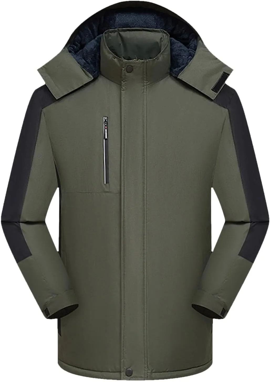 Ymosrh Men's Jackets Hooded Waterproof Windproof Raincoat Jacket Mens, M-4XL