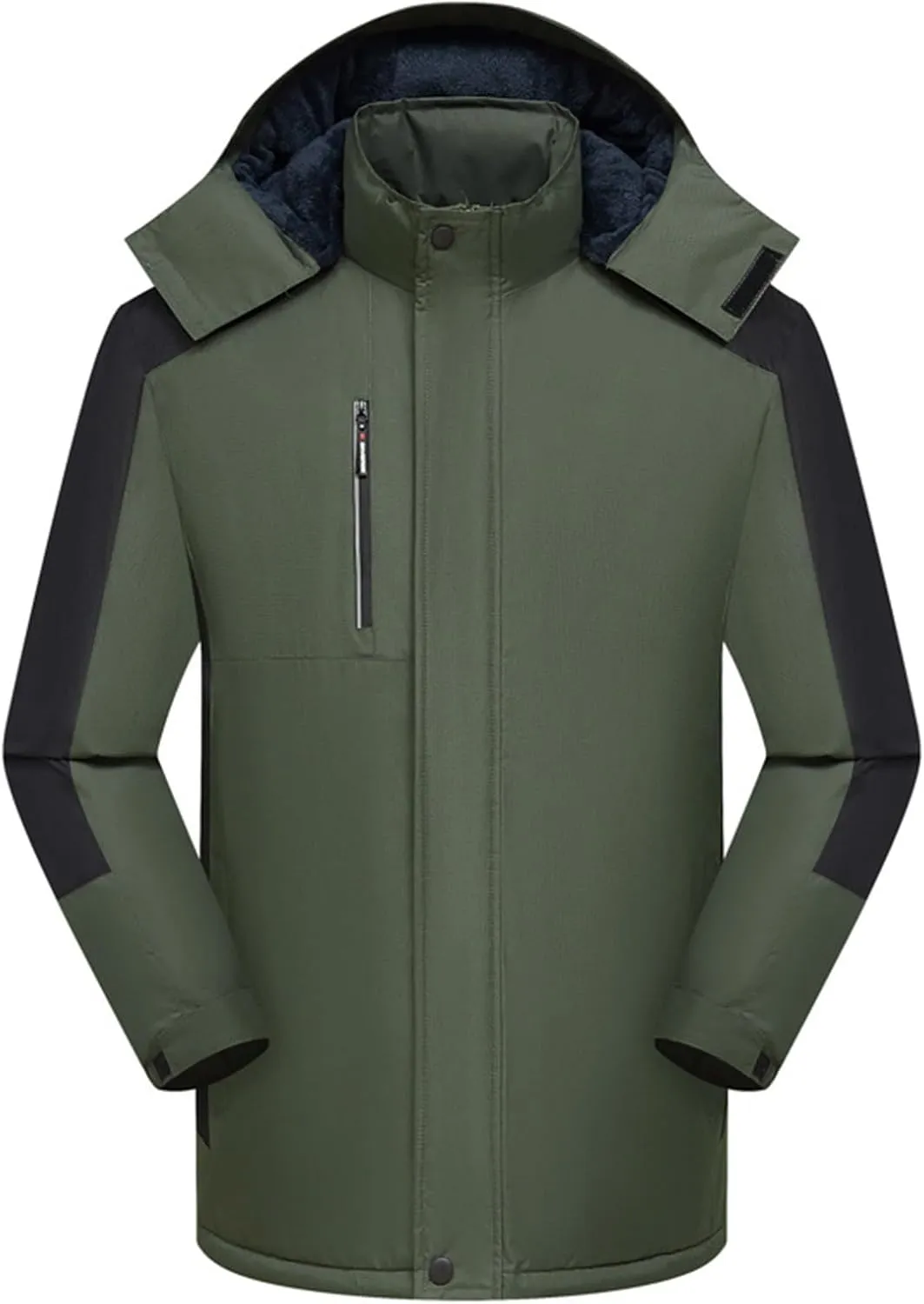 Ymosrh Men's Jackets Hooded Waterproof Windproof Raincoat Jacket Mens, M-4XL
