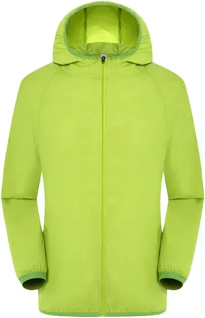 Ymosrh Men's Jackets Lightweight Waterproof Coated Hooded Rain Jacket Windbreaker Jacket, M-3XL
