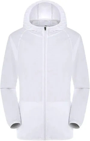 Ymosrh Men's Jackets Lightweight Waterproof Coated Hooded Rain Jacket Windbreaker Jacket, M-3XL