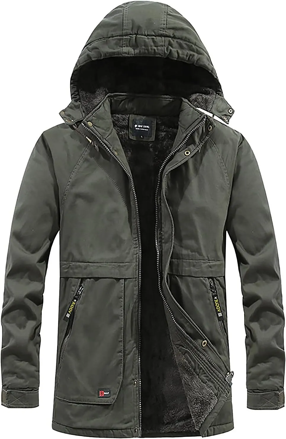 Ymosrh Men's Jackets Rain Jacket Waterproof With Hooded Hiking Coat Lightweight Windbreaker Coats, M-4XL