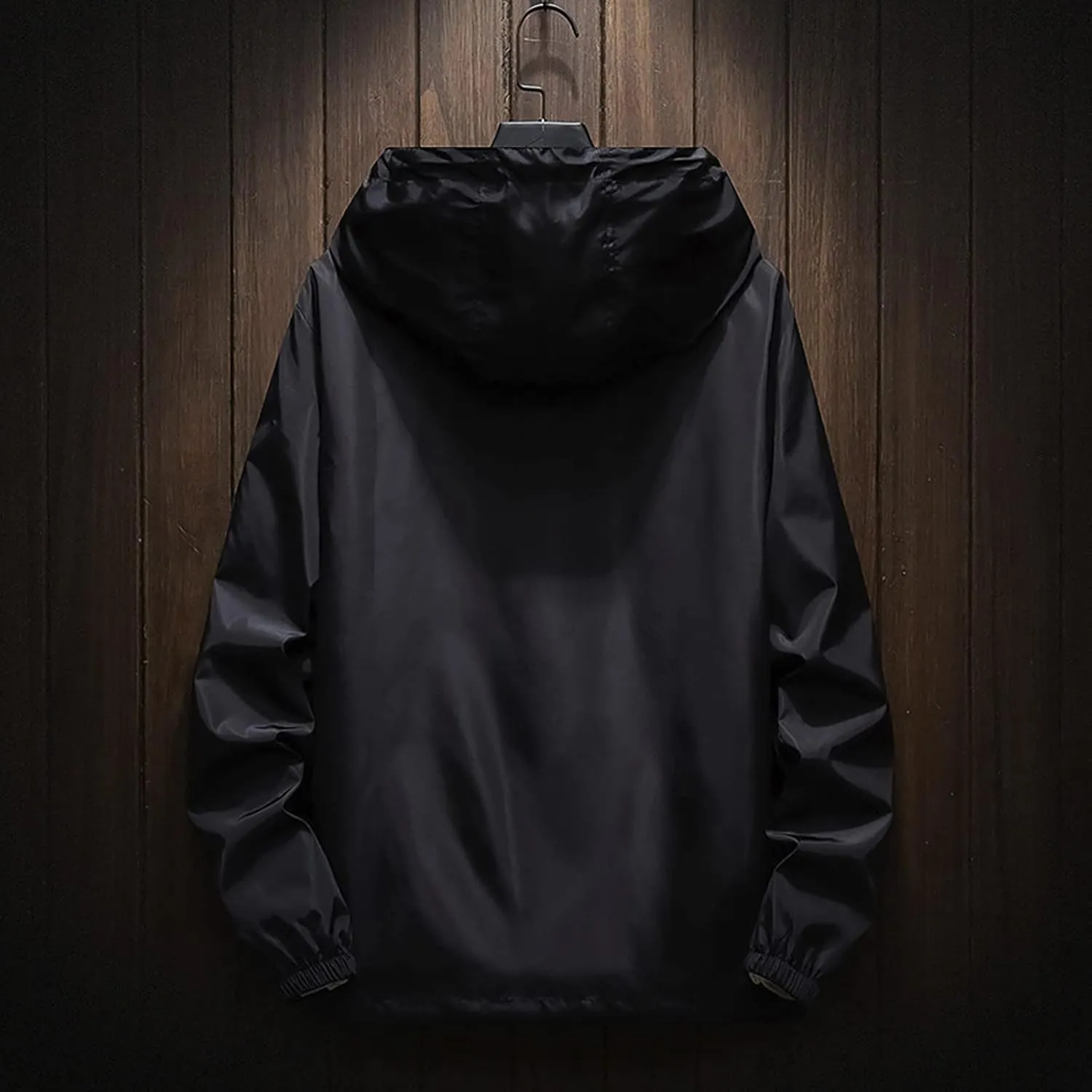 Ymosrh Men's Lightweight Rain Jacket Waterproof Windbreaker Jacket Hooded Raincoat Jacket, M-7XL