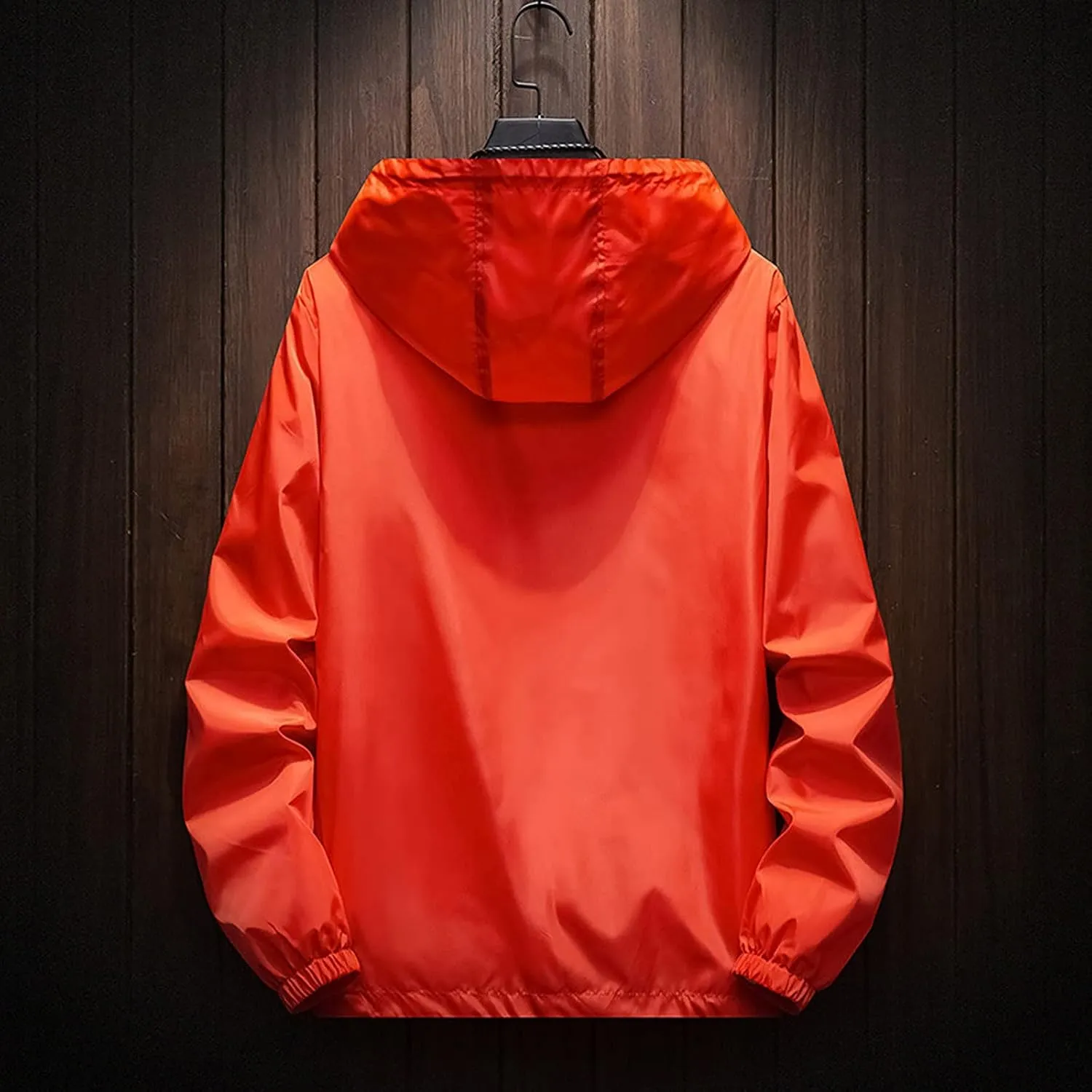 Ymosrh Men's Rain Coats Windproof Jacket Waterproof Lightweight Sport Hooded Windbreaker Raincoat Jacket