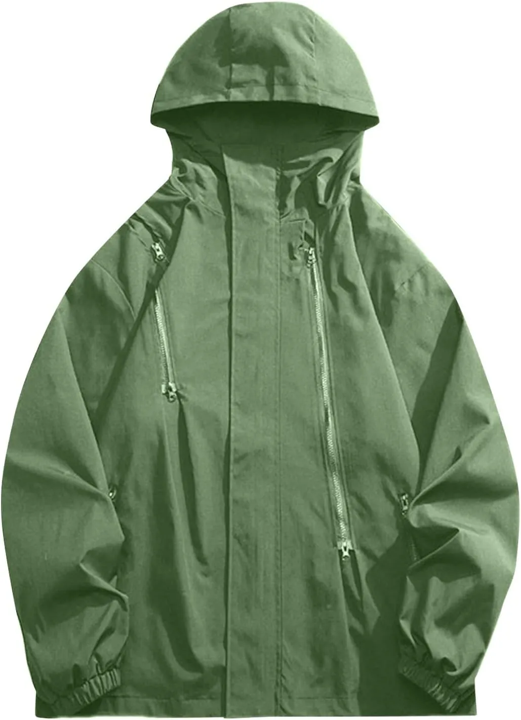 Ymosrh Men's Raincoats Waterproof With Hood Lightweight Mountain Sport Jacket Hooded Windbreaker Raincoat Jackets, M-3XL