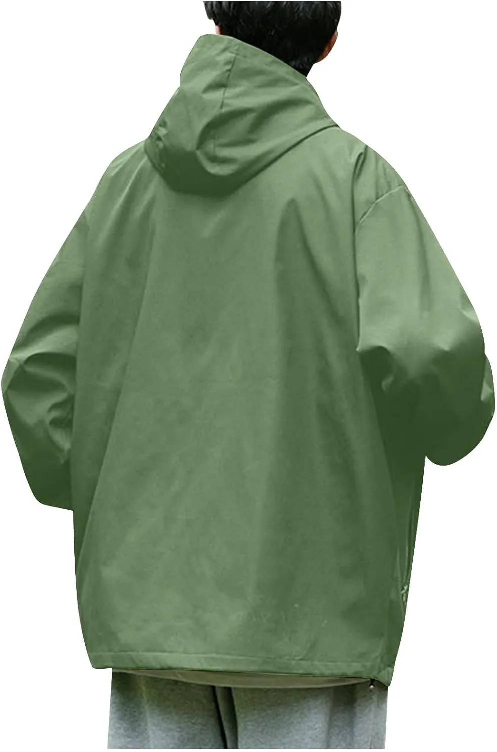 Ymosrh Men's Raincoats Waterproof With Hood Lightweight Mountain Sport Jacket Hooded Windbreaker Raincoat Jackets, M-3XL
