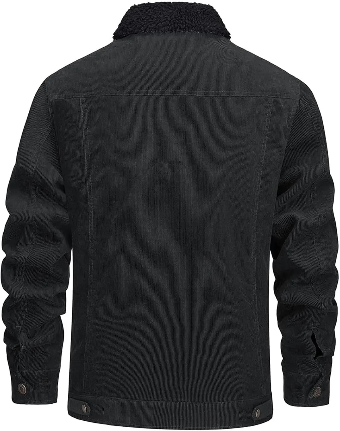 Ymosrh Men's Warm Winter Sherpa Trucker Jacket Turn-Down Collar Casual Fashion Denim Coats Work Jacket Outwear, S-2XL