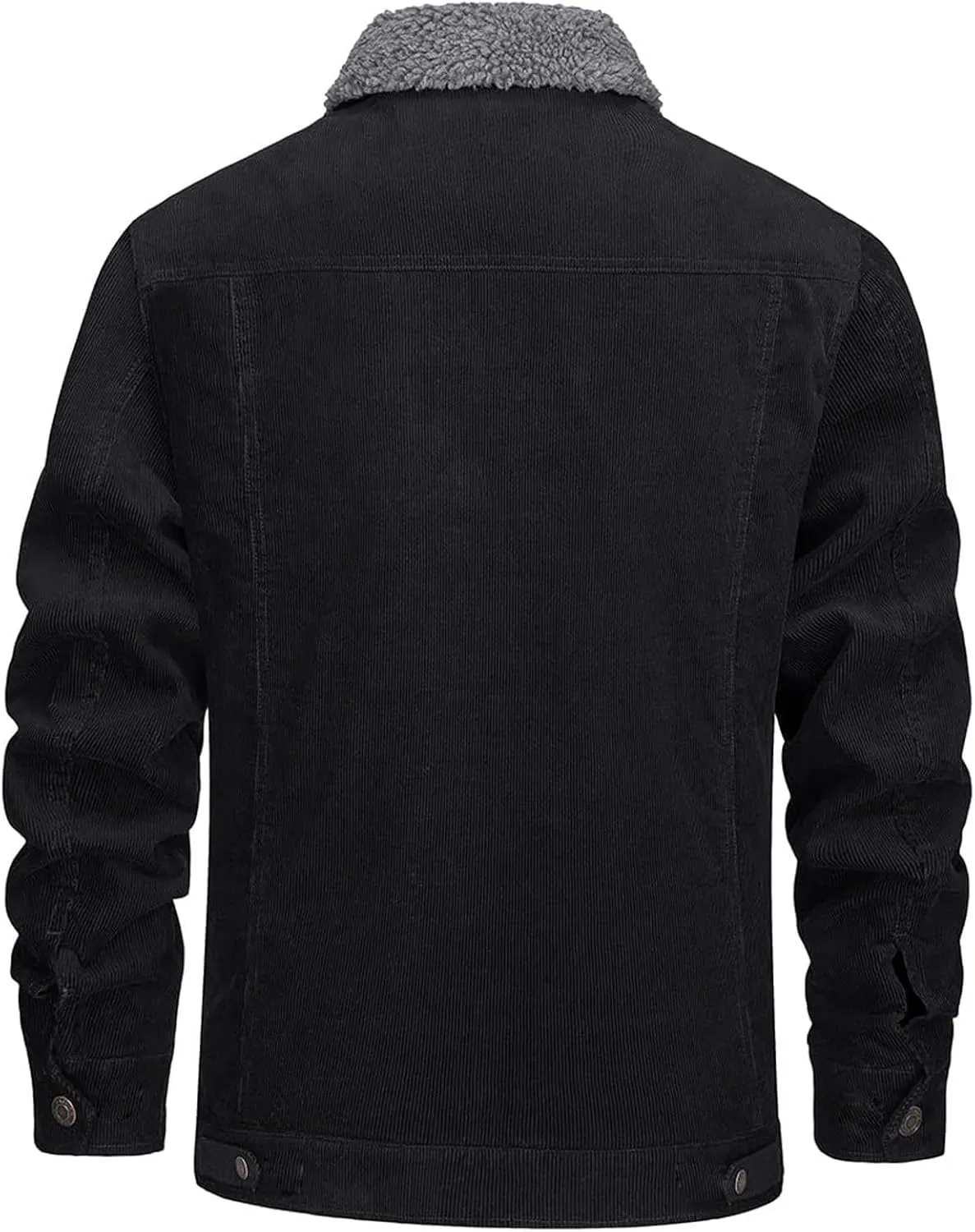 Ymosrh Men's Warm Winter Sherpa Trucker Jacket Turn-Down Collar Casual Fashion Denim Coats Work Jacket Outwear, S-2XL