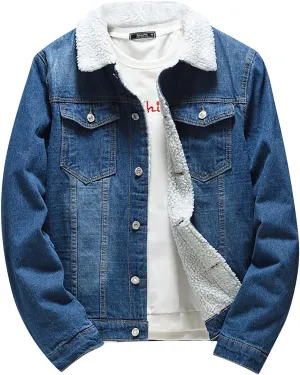 Ymosrh Waterproof Jackets for Men Autumn Winter Pocket Button Flick Denim Fashion Loose Jacket Top Coat Mens Coats