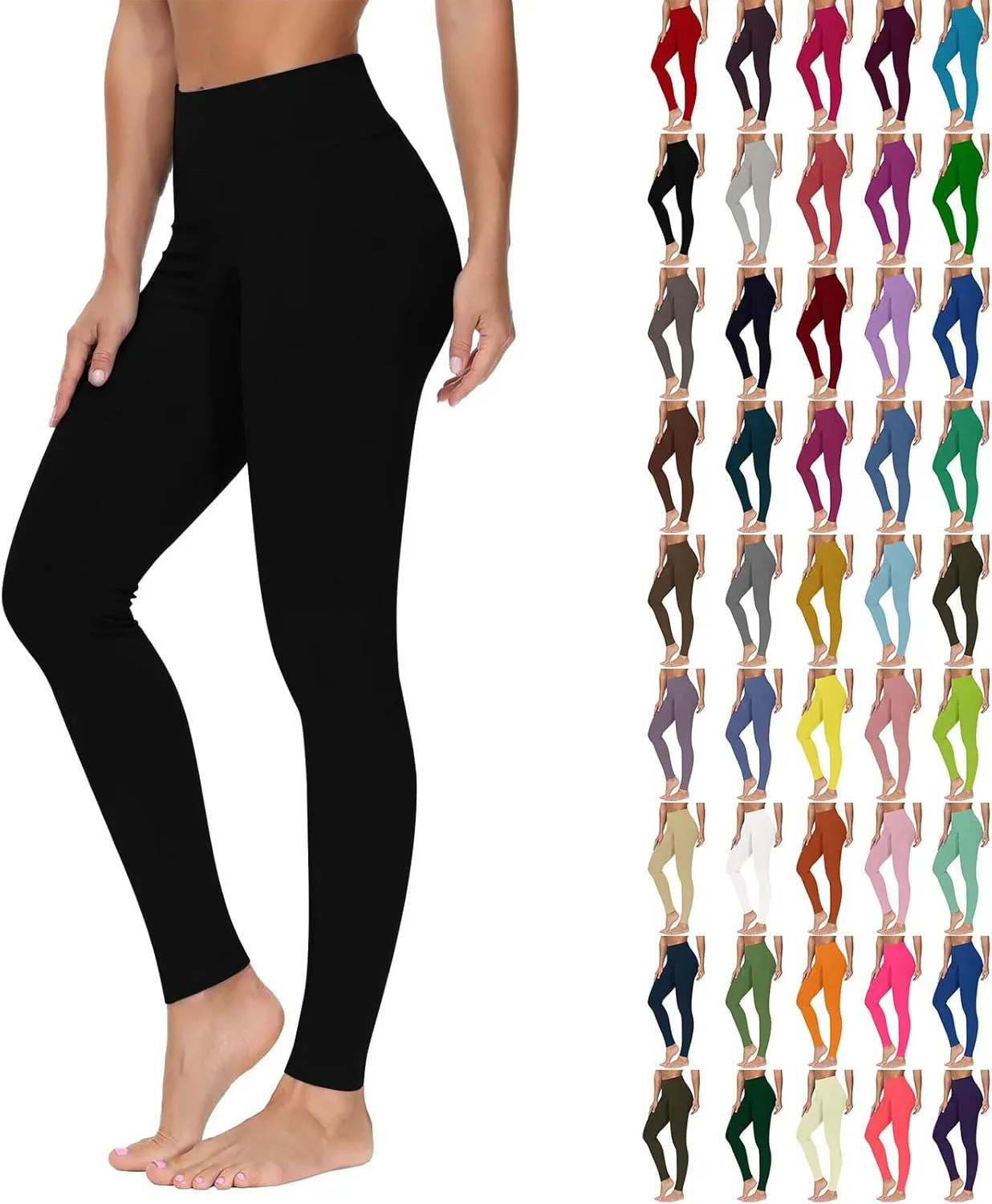 Yoga Leggings for Women High Waisted Compression Soft Pants Workout Athletic Yoga Pants Seamless Leggings