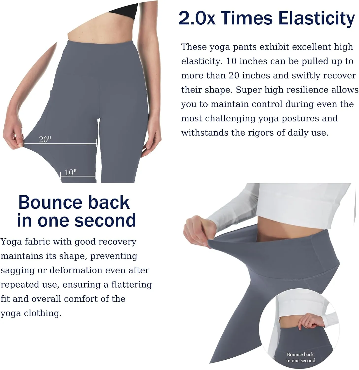 Yoga Leggings for Women High Waisted Tummy Control Yoga Pants Stretchy Gym Leggings with Pockets
