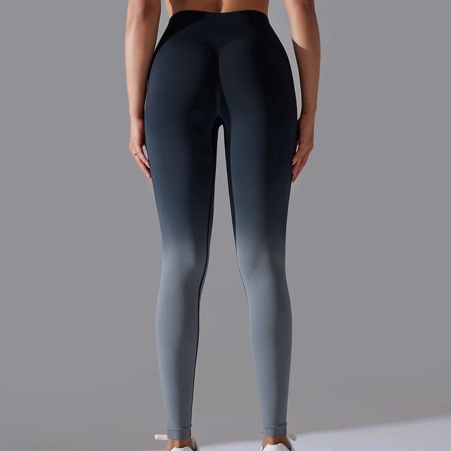 Yoga Pants for Women Compression Tights High Waist Gym Leggings Gradient Workout Trousers Exercise Gym Fitness Bottoms