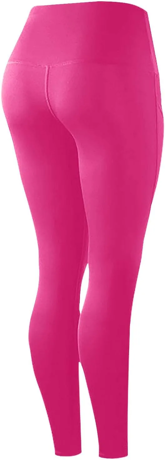 Yoga Pants Women with Pockets High Waist Tummy Control Pants Compression Workout Gym Leggings for Women