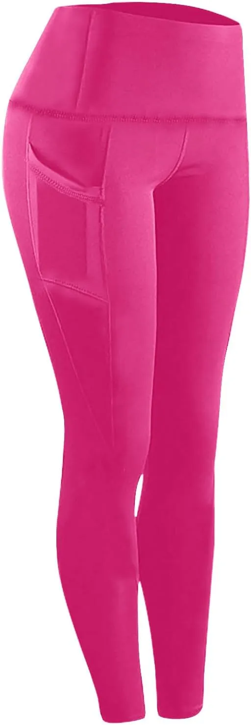 Yoga Pants Women with Pockets High Waist Tummy Control Pants Compression Workout Gym Leggings for Women