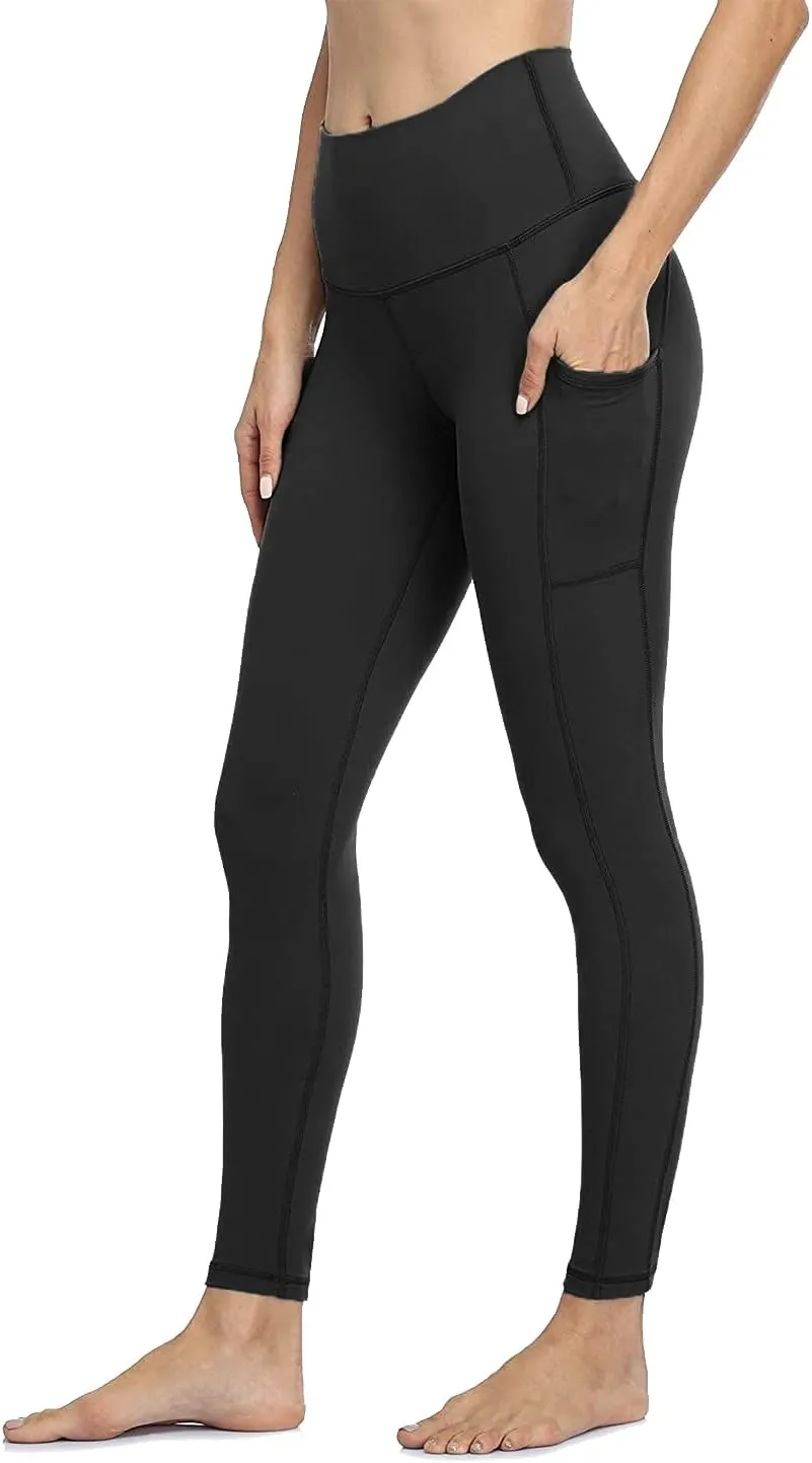 Yoga Pants-Workout Leggings for Women with Pockets High Waisted Tummy Control Postpartum Athletic Gym Leggings
