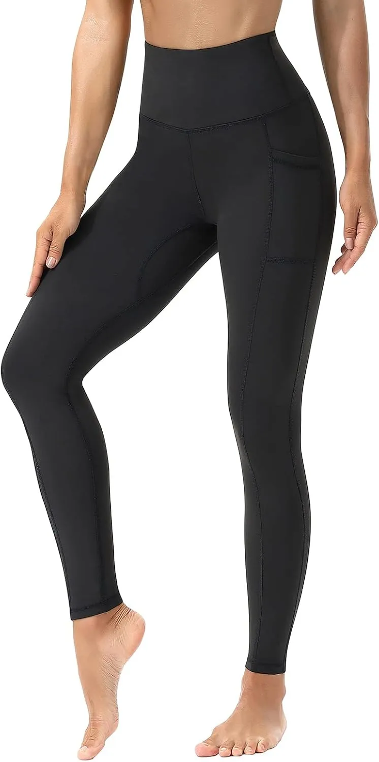 Yoga Pants-Workout Leggings for Women with Pockets High Waisted Tummy Control Postpartum Athletic Gym Leggings