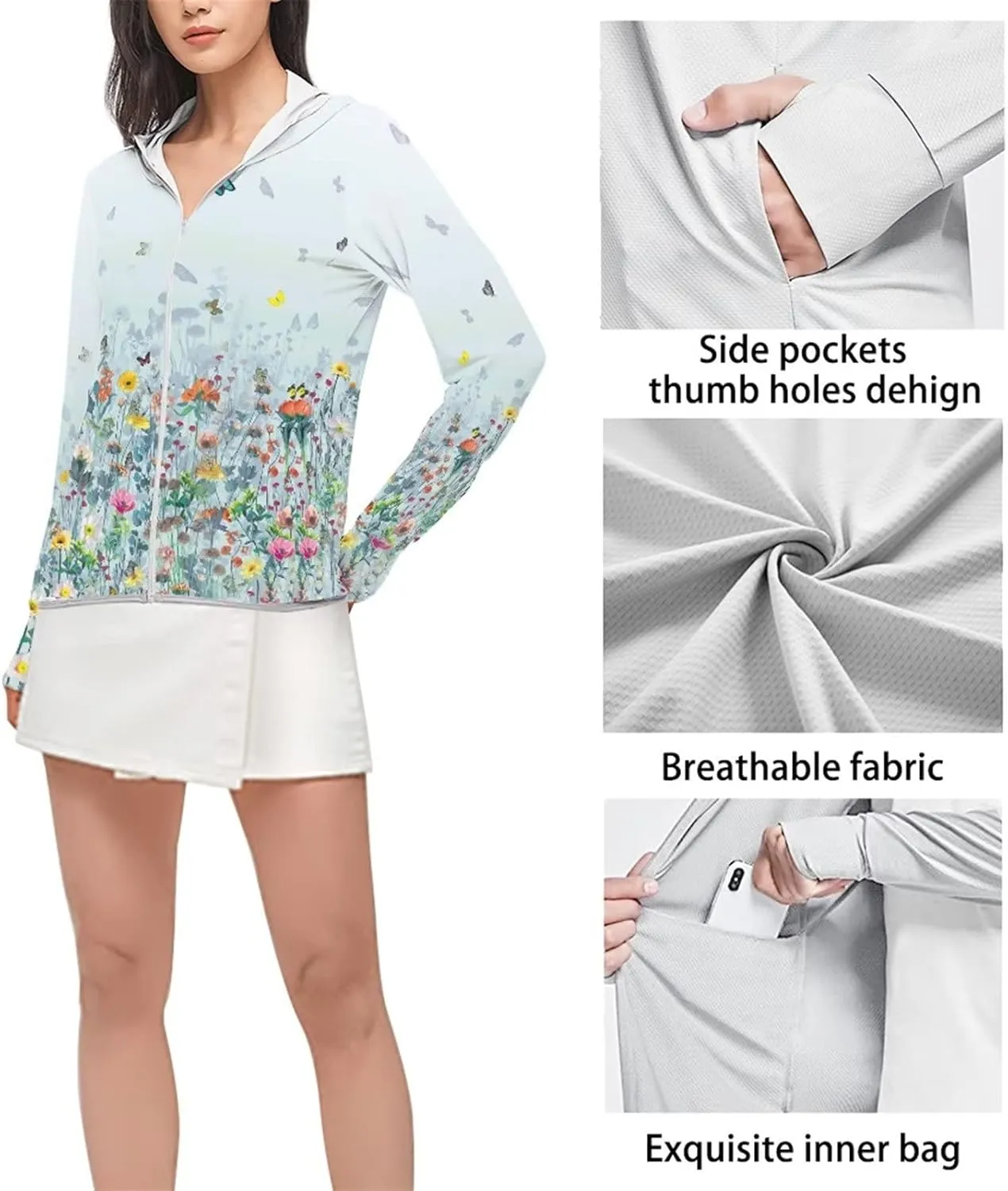 Ystardream Uv Protection Clothing for Women Girls Teen Sun Protection Shirts for Women