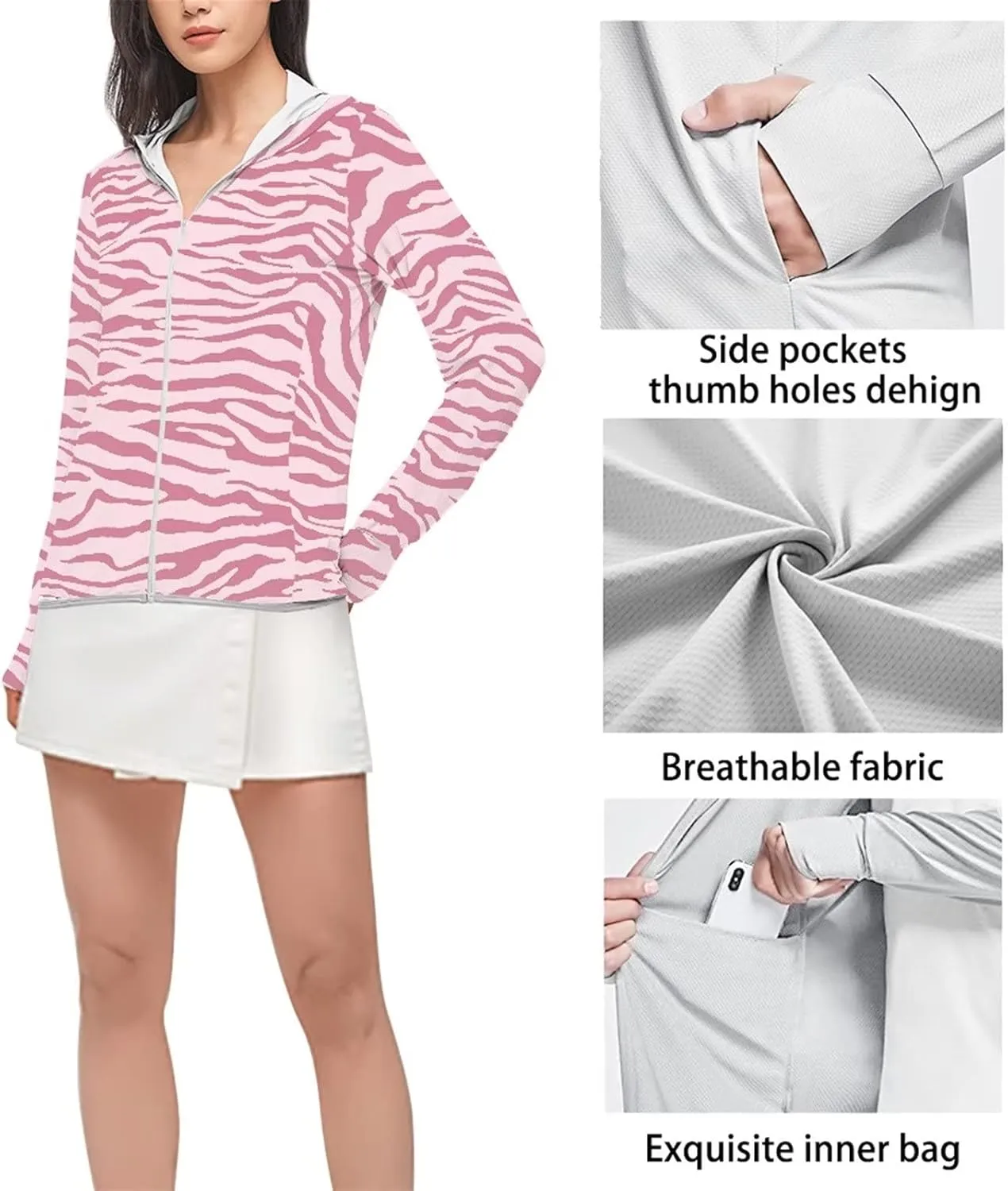 Ystardream Uv Protection Clothing Women for Fishing Camping Hiking Tennis Hoodies for Summer