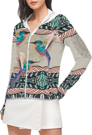 Ystardream Women's UPF 50  Sun Protection Hoodie Long Sleeve UV Shirts Jacket SPF Shirt with Pockets for Hiking Outdoor