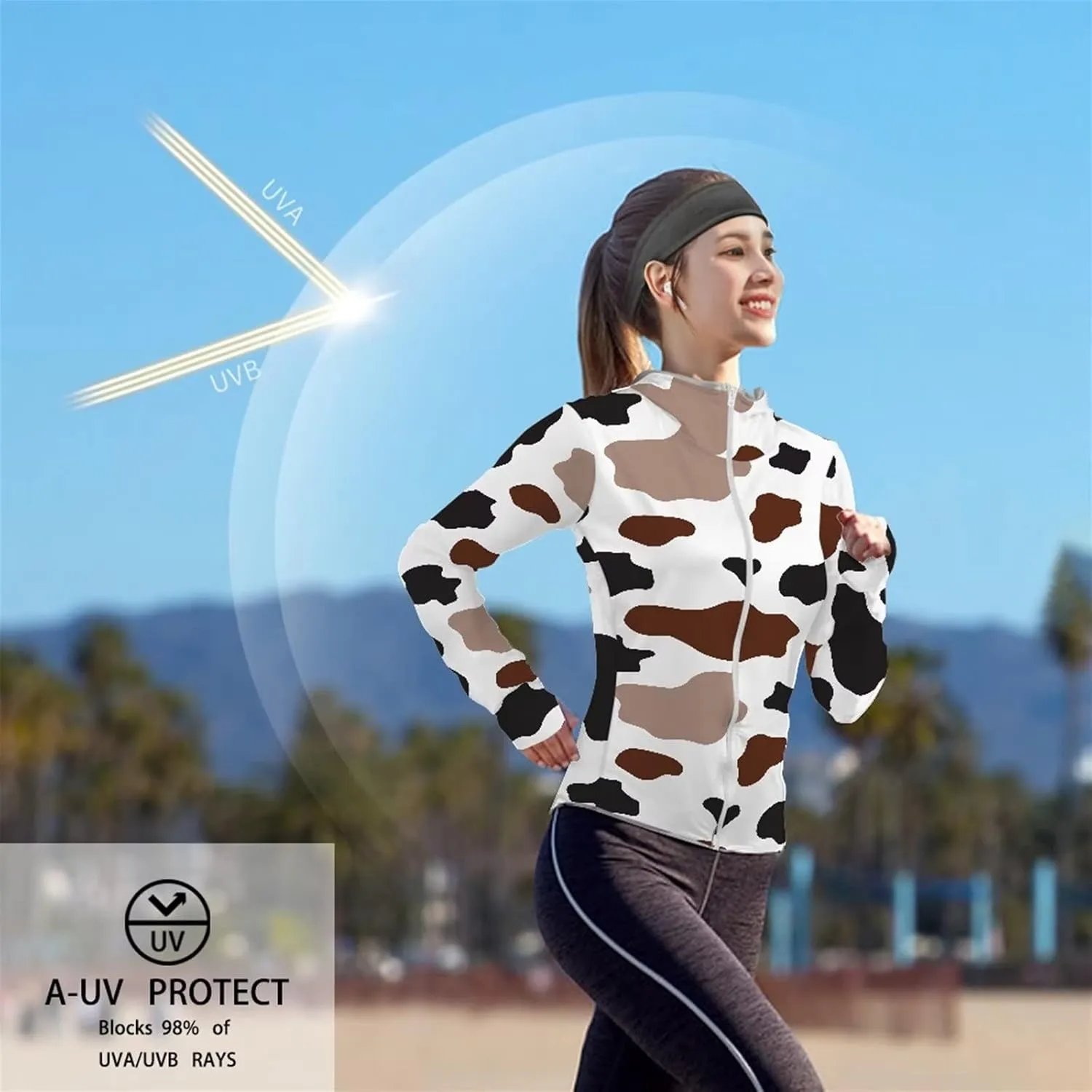 Ystardream Women's UPF 50  Sun Protection Hoodie Long Sleeve UV Shirts Jacket SPF Shirt with Pockets for Hiking Outdoor