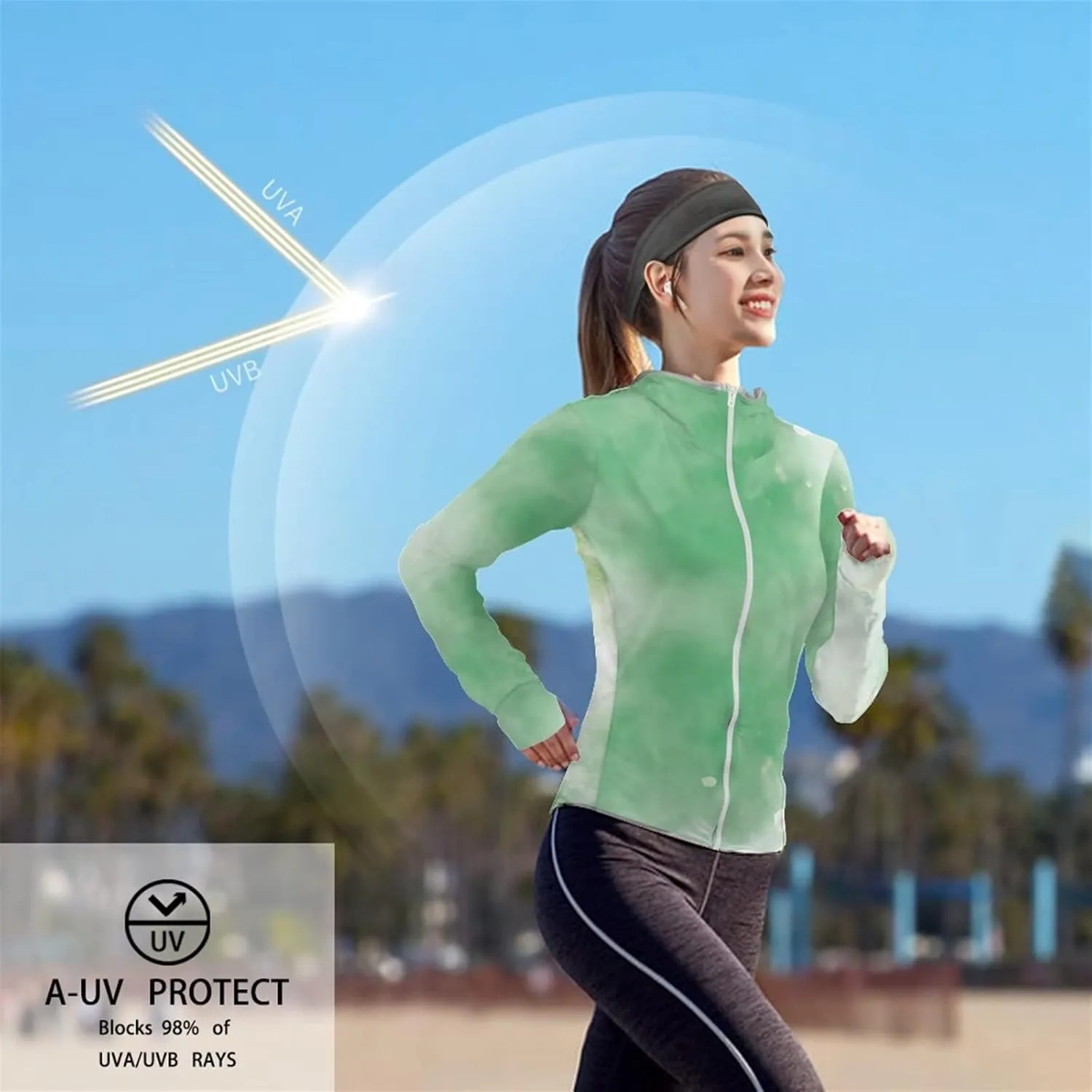 Ystardream Women's UPF 50  Sun Protection Hoodie Long Sleeve UV Shirts Jacket SPF Shirt with Pockets for Hiking Outdoor