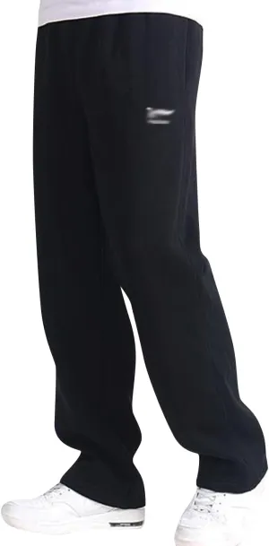 ZGZZ7 Men's Winter Fleece Lined Sweatpants Loose Straight Leg Athletic Thermal Jogger Pants