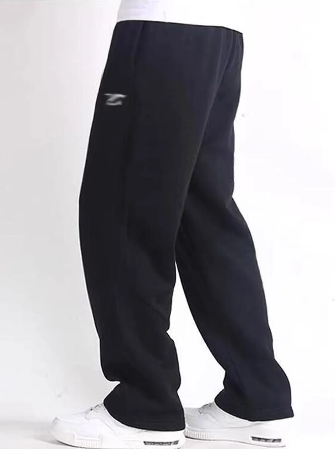 ZGZZ7 Men's Winter Fleece Lined Sweatpants Loose Straight Leg Athletic Thermal Jogger Pants