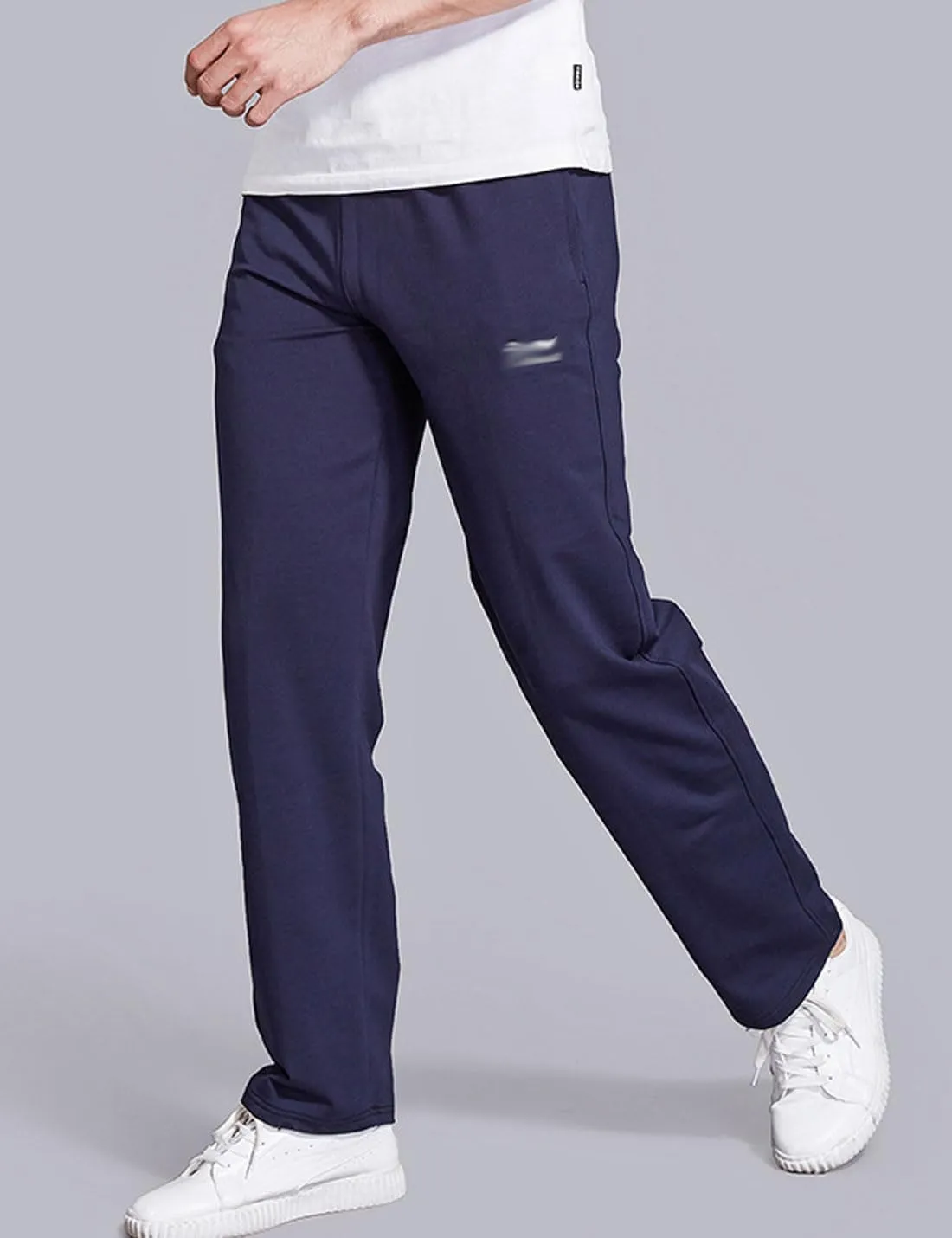 ZGZZ7 Men's Winter Fleece Lined Sweatpants Loose Straight Leg Athletic Thermal Jogger Pants