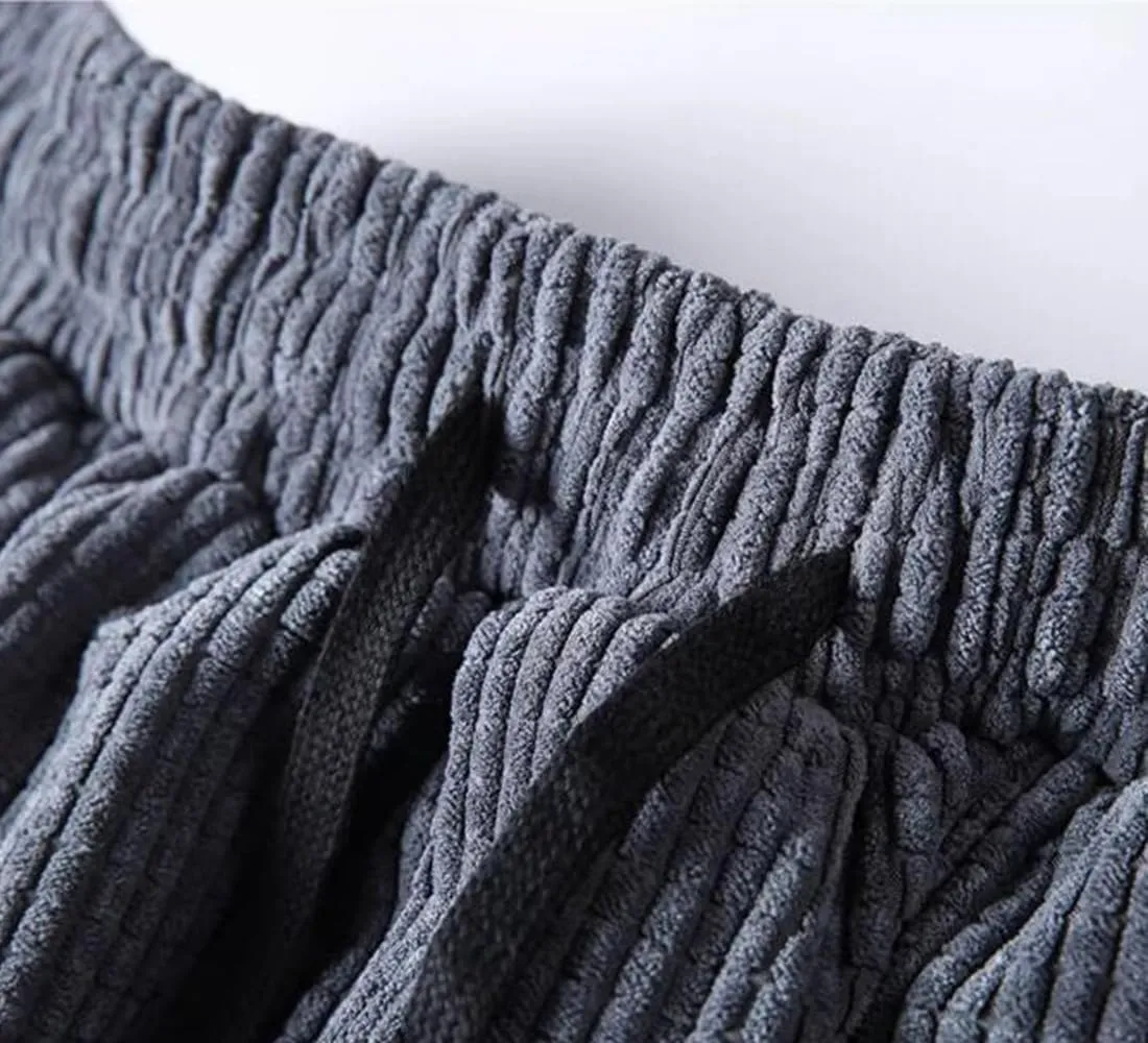ZGZZ7 Men's Winter Fleece Lined Sweatpants Running Active Corduroy Track Jogger Pants