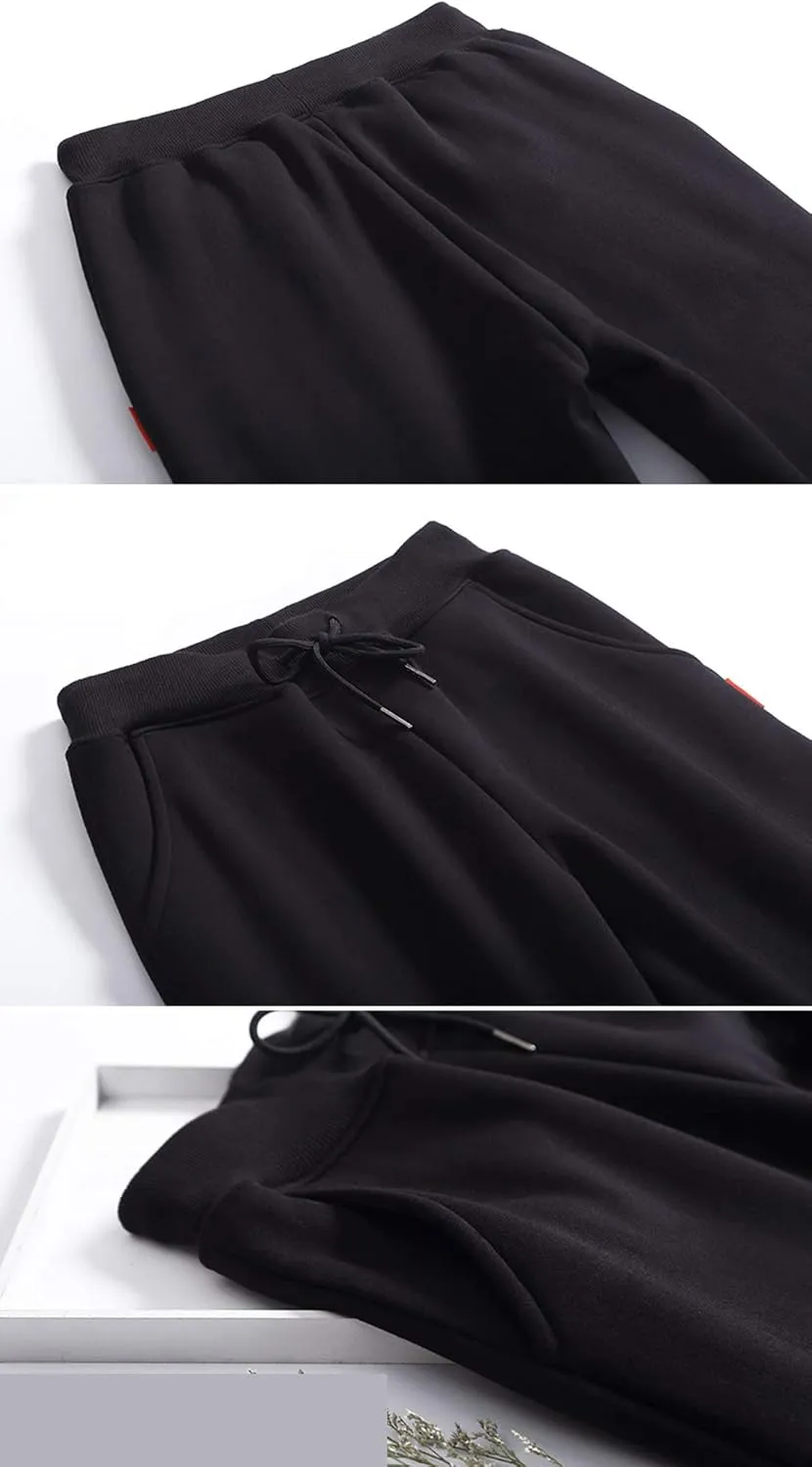 ZGZZ7 Women's Winter Sherpa Fleece Lined Sweatpants Active Fleece Jogger Track Running Pants