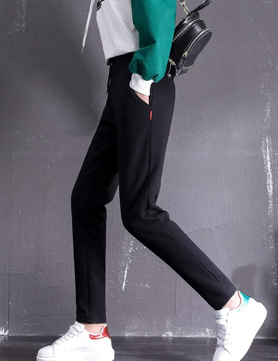 ZGZZ7 Women's Winter Sherpa Fleece Lined Sweatpants Active Fleece Jogger Track Running Pants